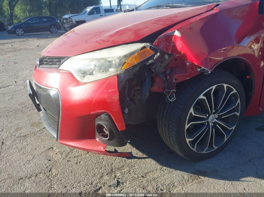 2015 Toyota Corolla S Plus VIN: 2T1BURHE5FC384034 Lot: 43835463