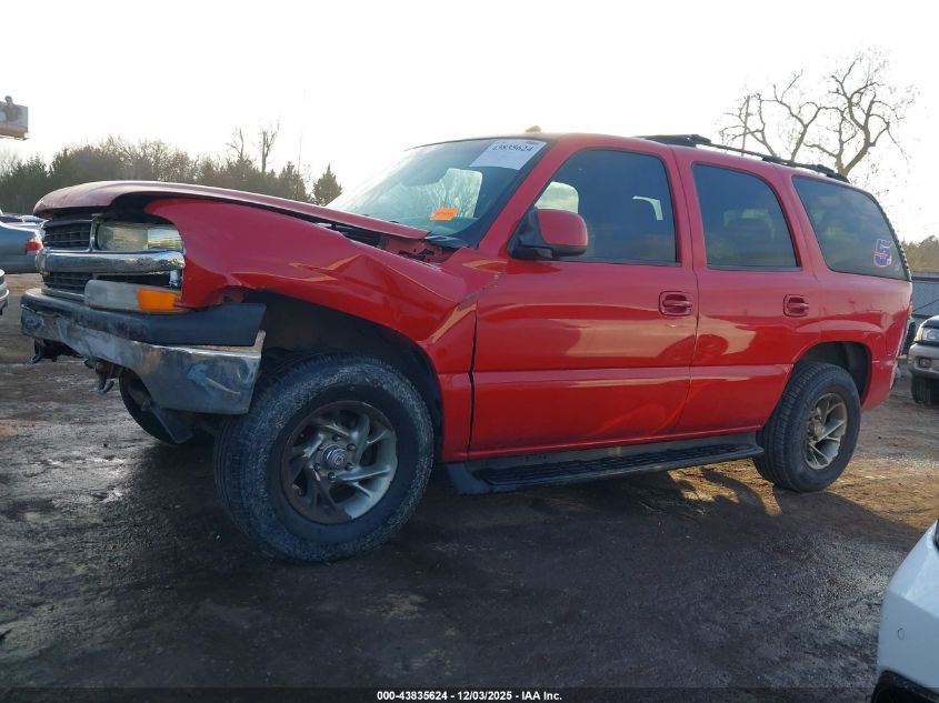 2002 Chevrolet Tahoe Lt VIN: 1GNEC13Z02R277847 Lot: 43835624