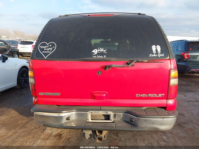 2002 Chevrolet Tahoe Lt VIN: 1GNEC13Z02R277847 Lot: 43835624