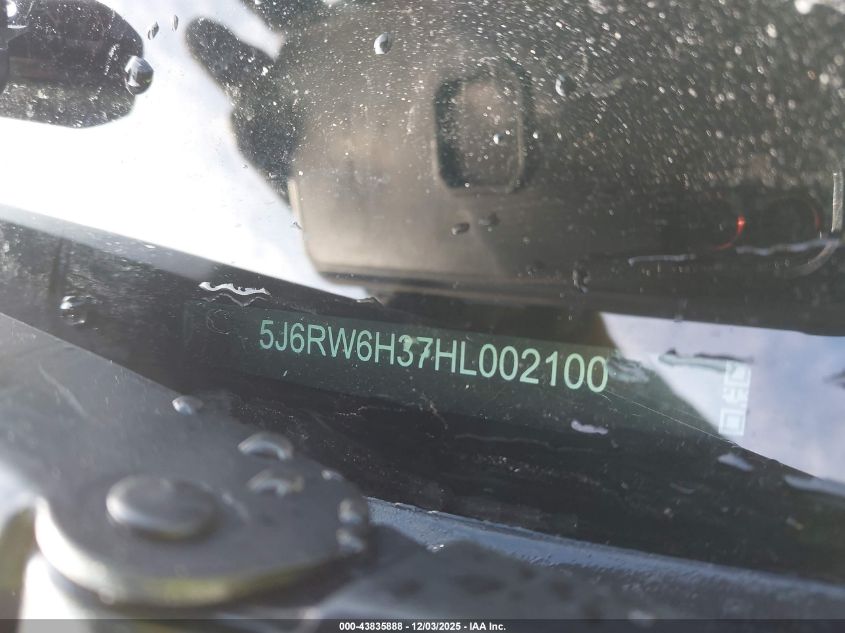2017 Honda Cr-V Lx VIN: 5J6RW6H37HL002100 Lot: 43835888