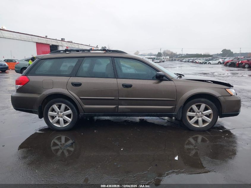 2008 Subaru Outback 2.5I/2.5I L.l. Bean Edition VIN: 4S4BP61C487341013 Lot: 43835926