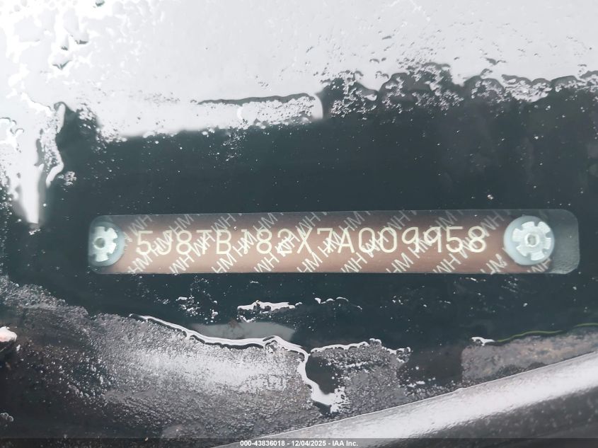 2007 Acura Rdx VIN: 5J8TB182X7A009958 Lot: 43836018