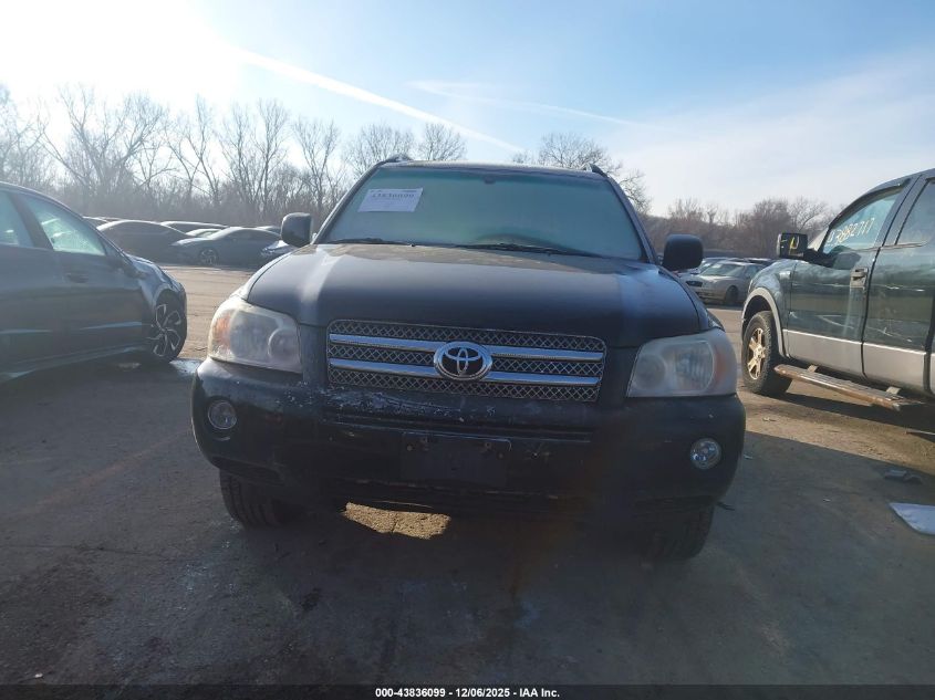 2007 Toyota Highlander Hybrid Limited V6 VIN: JTEEW21A570042189 Lot: 43836099