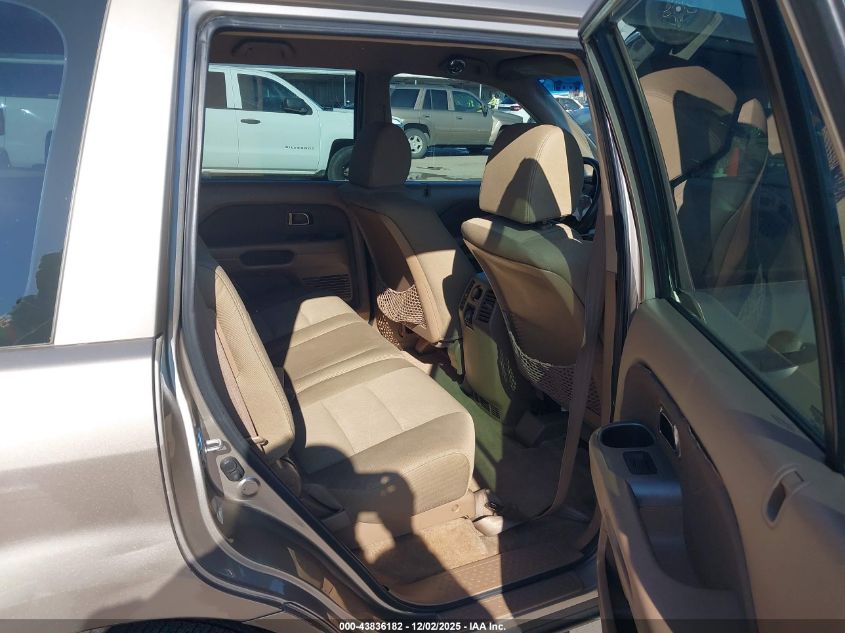 2006 Honda Pilot Lx VIN: 2HKYF18156H543361 Lot: 43836182