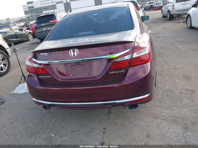 2016 Honda Accord Sport VIN: 1HGCR2F53GA139711 Lot: 43836225