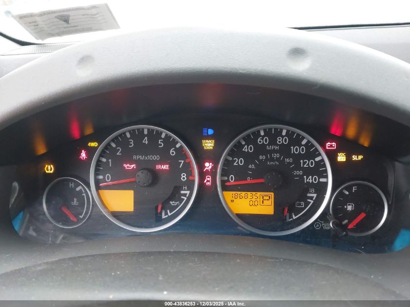 2008 Nissan Xterra S VIN: 5N1AN08WX8C539682 Lot: 43836253