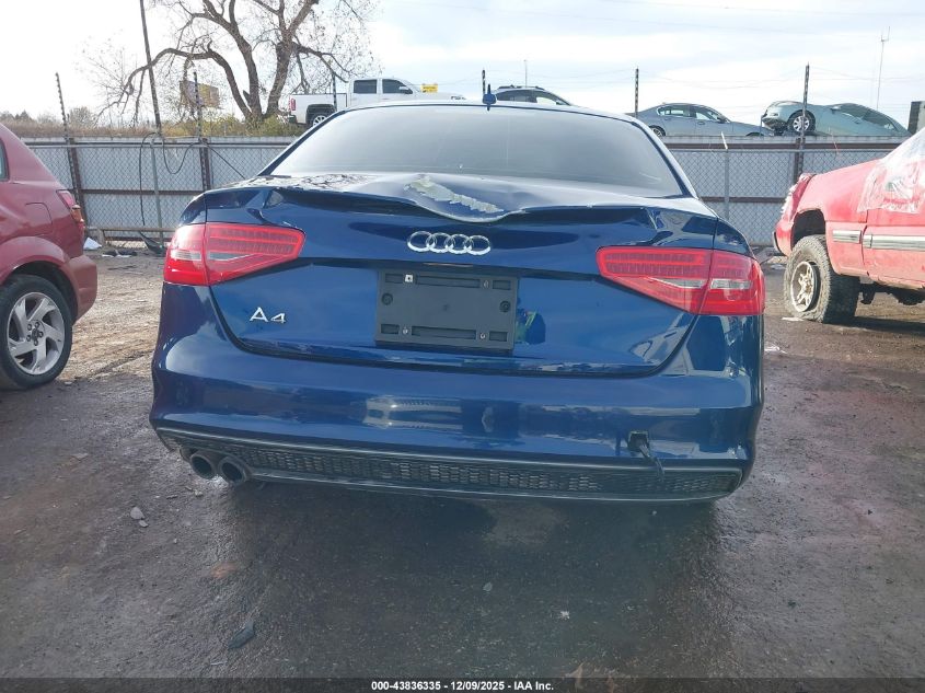 2014 Audi A4 2.0T Premium VIN: WAUEFAFL7EA040974 Lot: 43836335