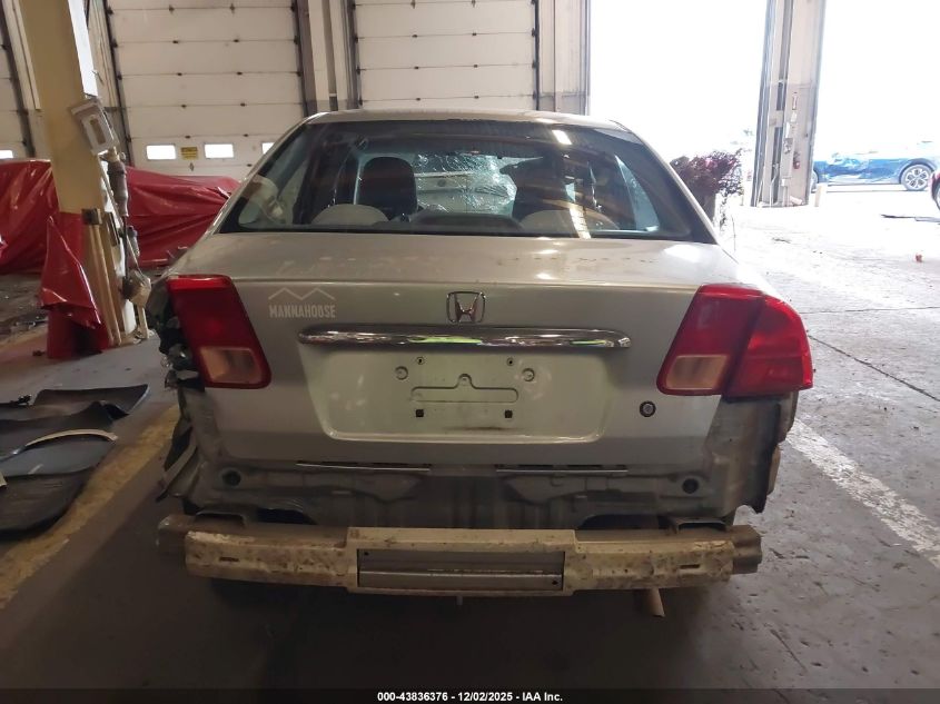 2002 Honda Civic Ex VIN: 2HGES26772H565524 Lot: 43836376