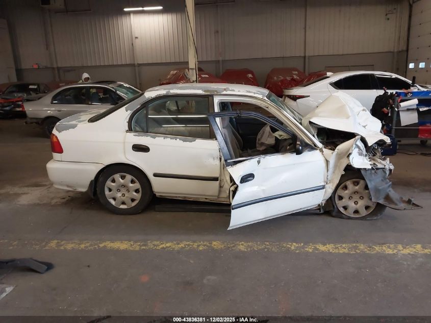 1999 Honda Civic Lx VIN: 2HGEJ6676XH568707 Lot: 43836381