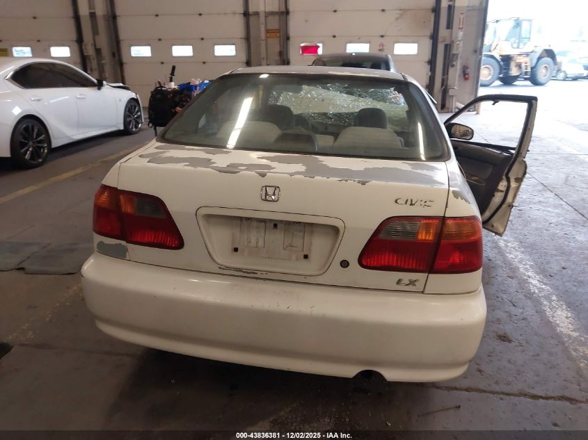 1999 Honda Civic Lx VIN: 2HGEJ6676XH568707 Lot: 43836381