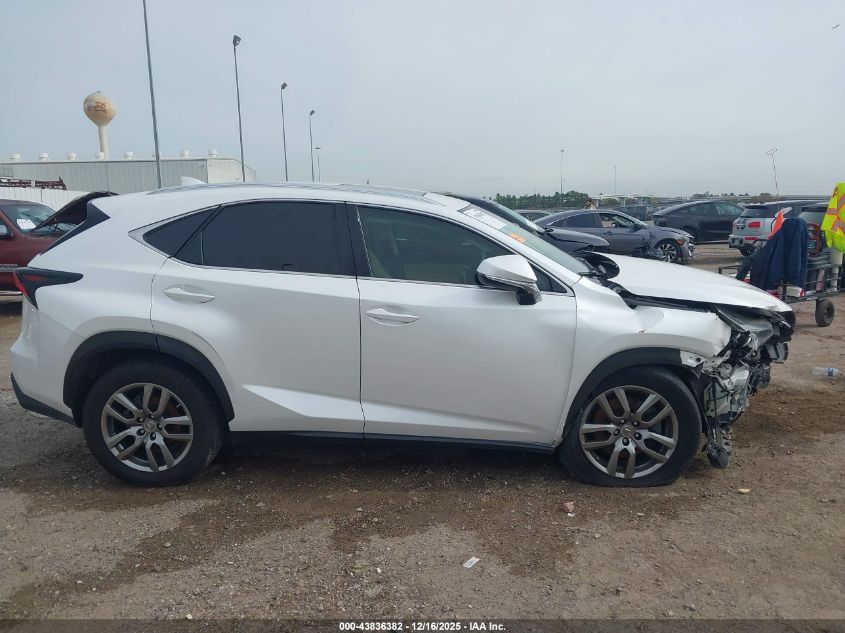 2015 Lexus Nx 200T VIN: JTJYARBZ8F2020751 Lot: 43836382