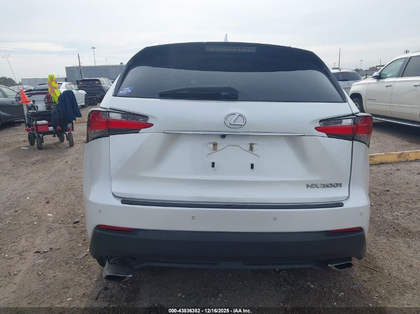 2015 Lexus Nx 200T VIN: JTJYARBZ8F2020751 Lot: 43836382