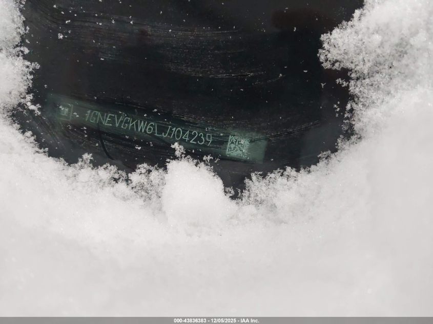 2020 Chevrolet Traverse Awd Lt Cloth VIN: 1GNEVGKW6LJ104239 Lot: 43836383