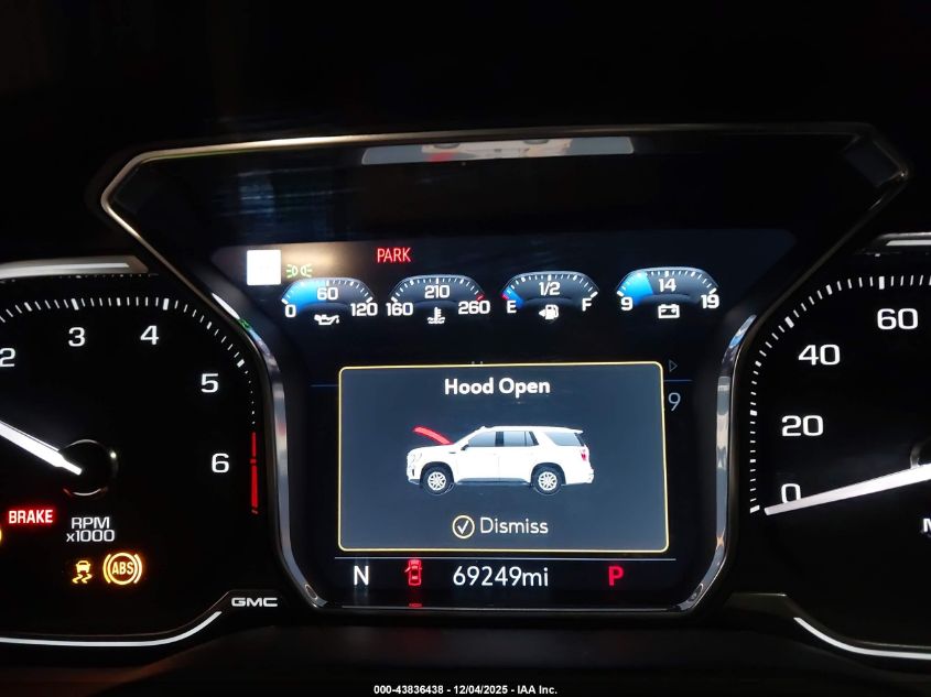 2021 GMC Yukon 2Wd Denali VIN: 1GKS1DKL4MR384343 Lot: 43836438