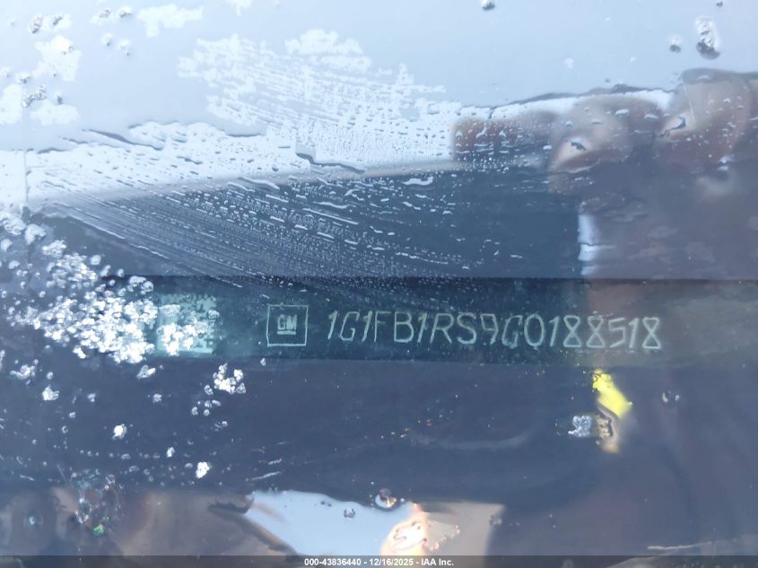 2016 Chevrolet Camaro 1Lt VIN: 1G1FB1RS9G0188518 Lot: 43836440