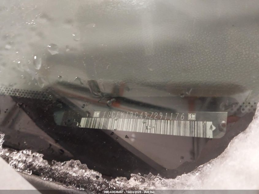 2009 Chevrolet Silverado 1500 Ls VIN: 1GCEK19C49Z291176 Lot: 43836467