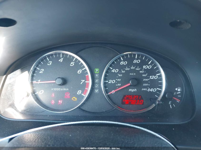 2004 Mazda Mazda6 I VIN: 1YVFP84C345N71476 Lot: 43836470