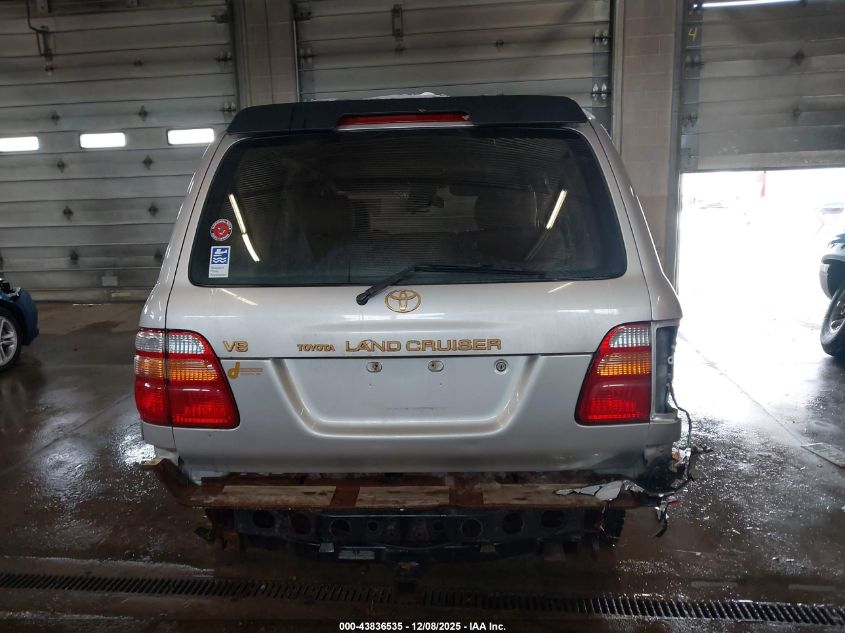 2001 Toyota Land Cruiser VIN: JTEHT05J012016132 Lot: 43836535