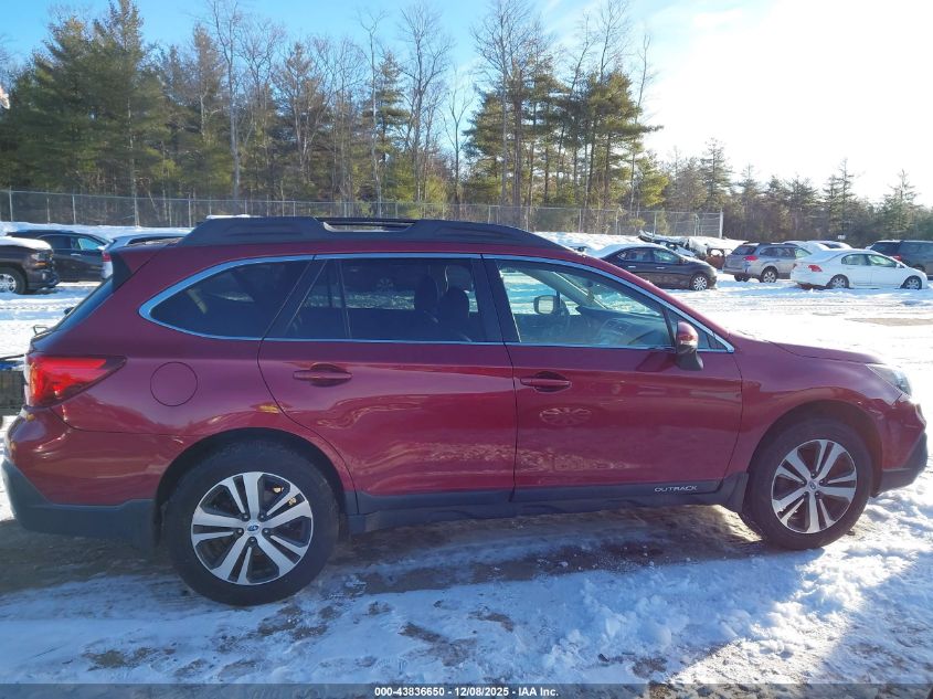 2018 Subaru Outback 2.5I Limited VIN: 4S4BSANC8J3244955 Lot: 43836650