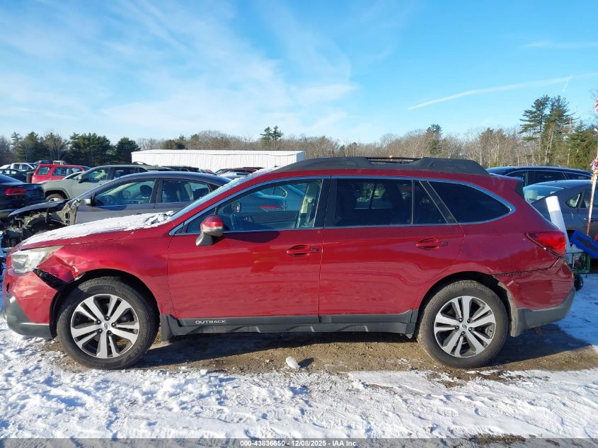 2018 Subaru Outback 2.5I Limited VIN: 4S4BSANC8J3244955 Lot: 43836650