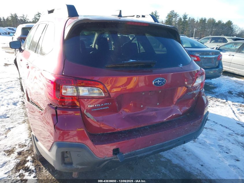 2018 Subaru Outback 2.5I Limited VIN: 4S4BSANC8J3244955 Lot: 43836650