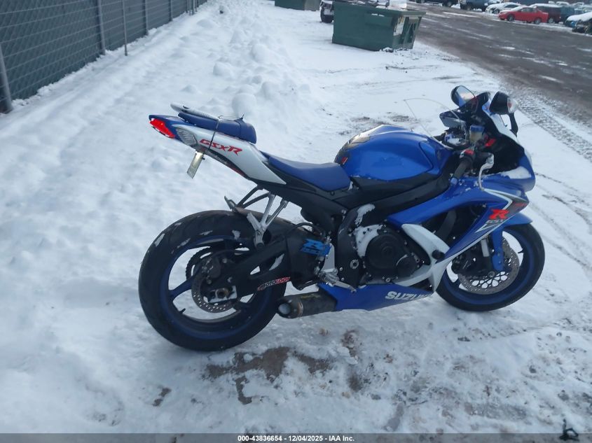 2008 Suzuki Gsx-R600 VIN: JS1GN7EA682108630 Lot: 43836654