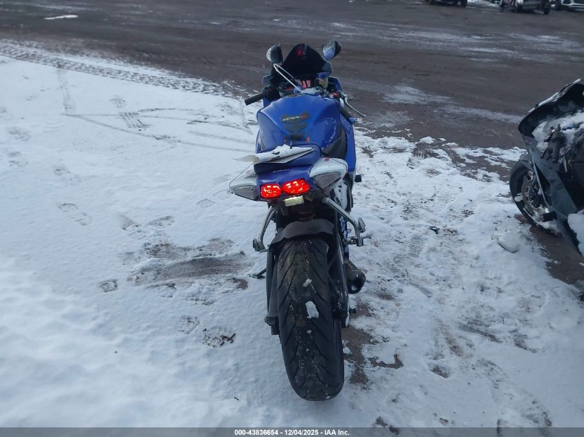 2008 Suzuki Gsx-R600 VIN: JS1GN7EA682108630 Lot: 43836654