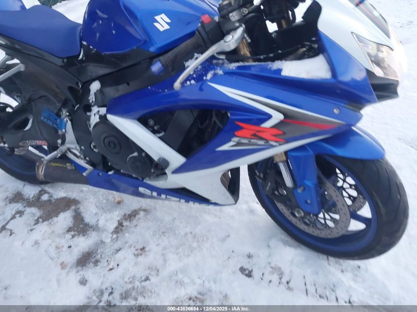 2008 Suzuki Gsx-R600 VIN: JS1GN7EA682108630 Lot: 43836654