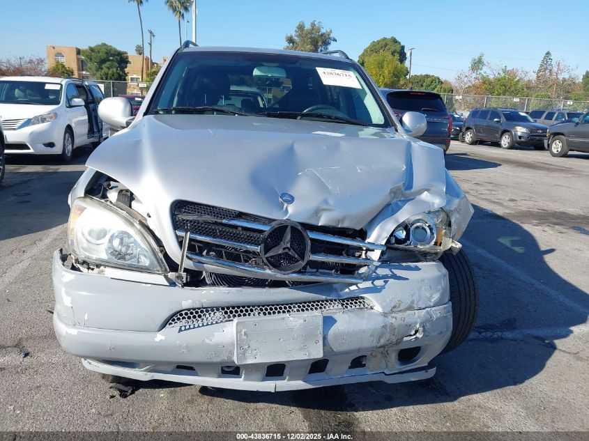 2000 Mercedes-Benz Ml 320 VIN: 4JGAB54E4YA202987 Lot: 43836715