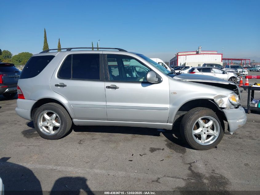 2000 Mercedes-Benz Ml 320 VIN: 4JGAB54E4YA202987 Lot: 43836715