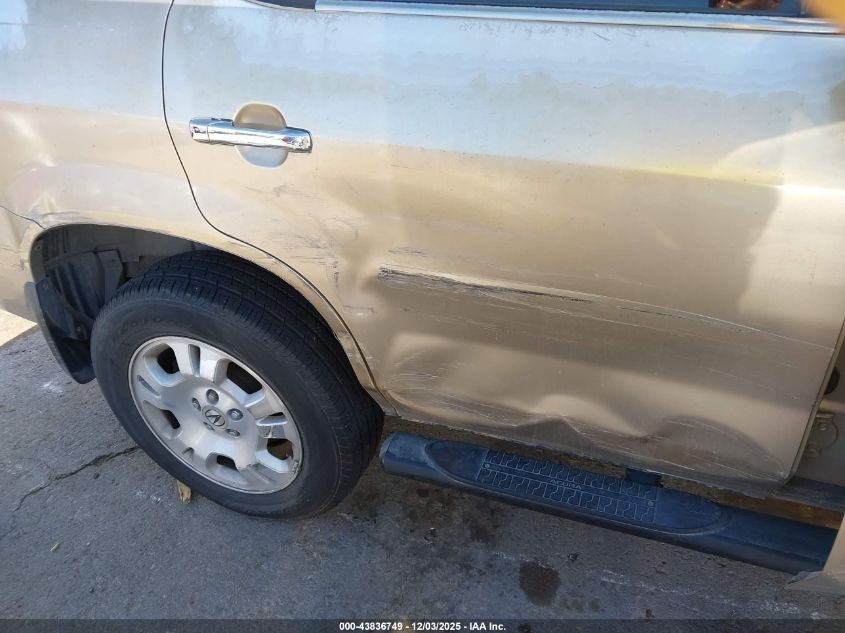 2001 Acura Mdx VIN: 2HNYD18201H505272 Lot: 43836749