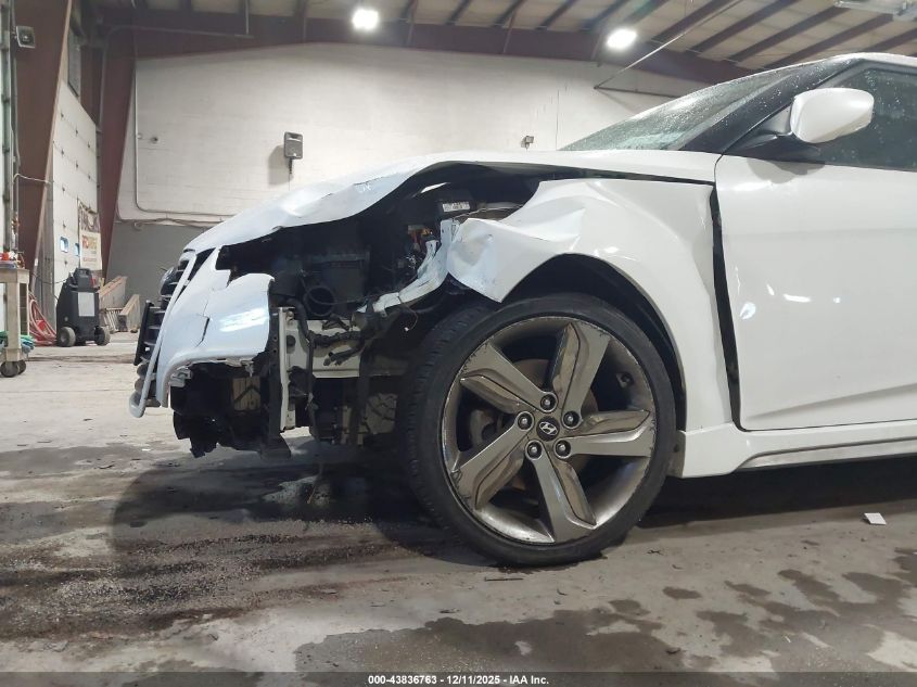 2013 Hyundai Veloster Turbo W/Black VIN: KMHTC6AE3DU145724 Lot: 43836763