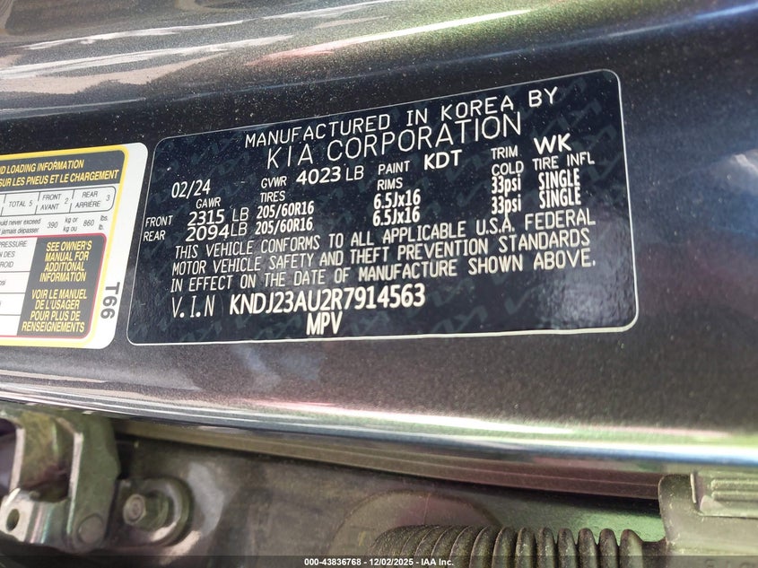 KNDJ23AU2R7914563 2024 KIA SOUL photo no. 9