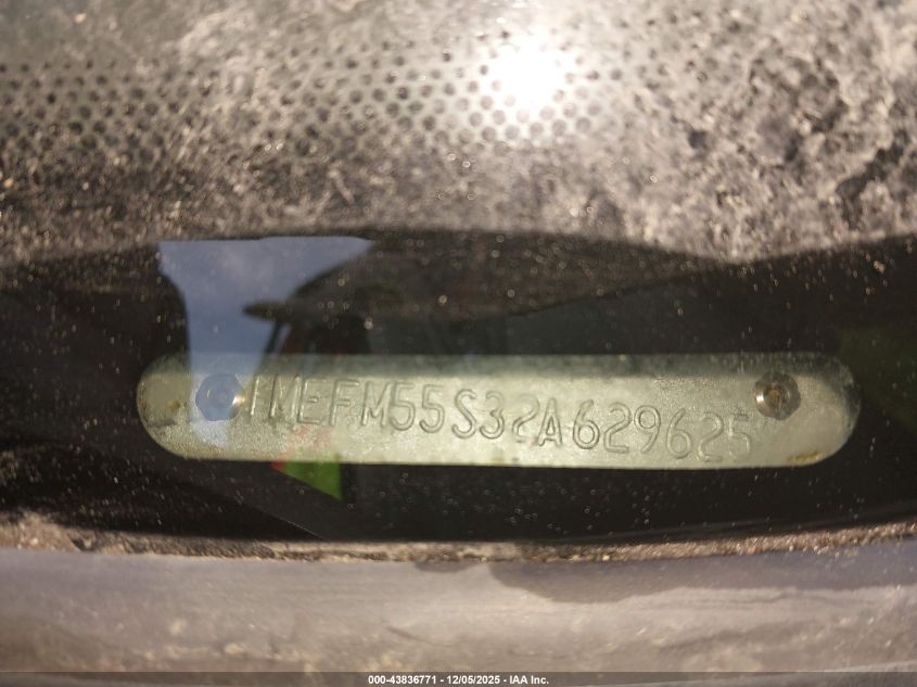 2002 Mercury Sable Ls Premium VIN: 1MEFM55S32A629625 Lot: 43836771