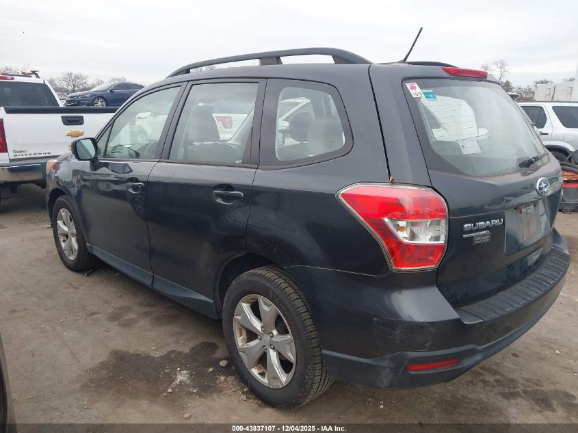 2015 Subaru Forester 2.5I VIN: JF2SJABC3FH578141 Lot: 43837107