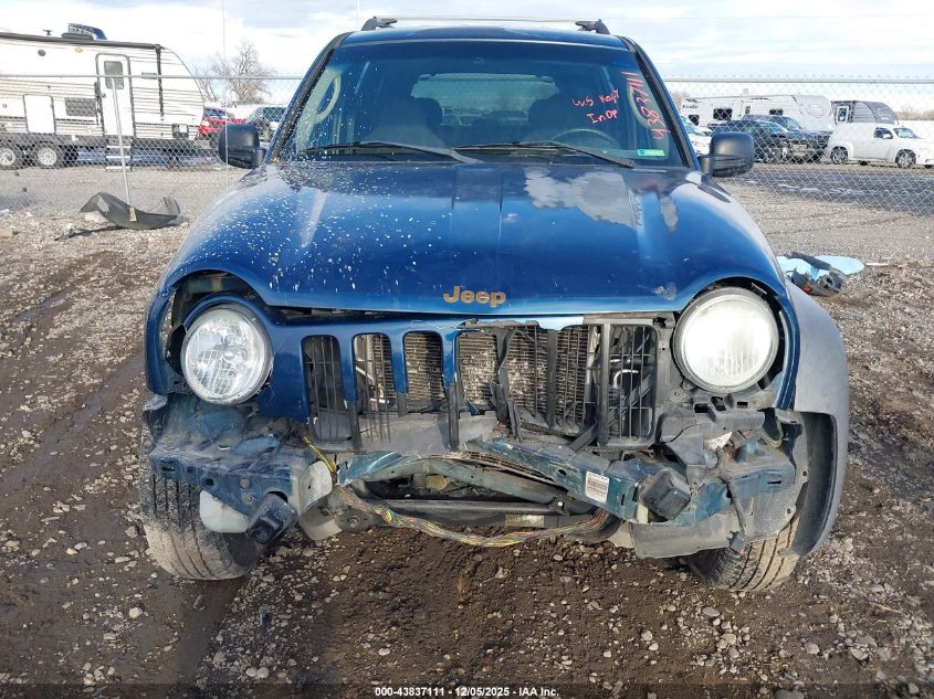 2004 Jeep Liberty Sport VIN: 1J4GL48K54W297704 Lot: 43837111