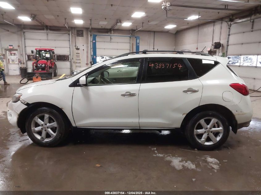 2009 Nissan Murano Sl VIN: JN8AZ18U09W023087 Lot: 43837154