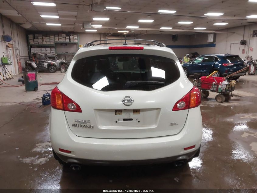 2009 Nissan Murano Sl VIN: JN8AZ18U09W023087 Lot: 43837154