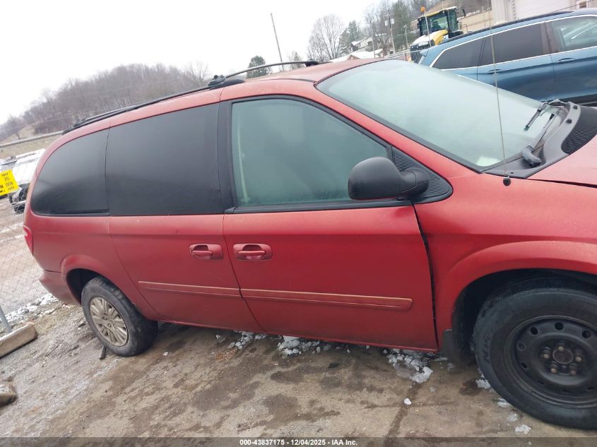 2005 Chrysler Town & Country Lx VIN: 2C4GP44R95R518423 Lot: 43837175