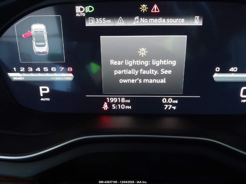 2022 Audi A5 Cabriolet Premium Plus 45 Tfsi Quattro S Tronic VIN: WAUWAGF56NN000529 Lot: 43837180