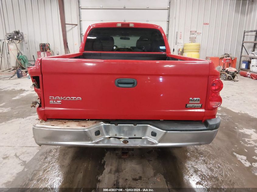 2005 Dodge Dakota Slt VIN: 1D7HW48N55S178027 Lot: 43837186