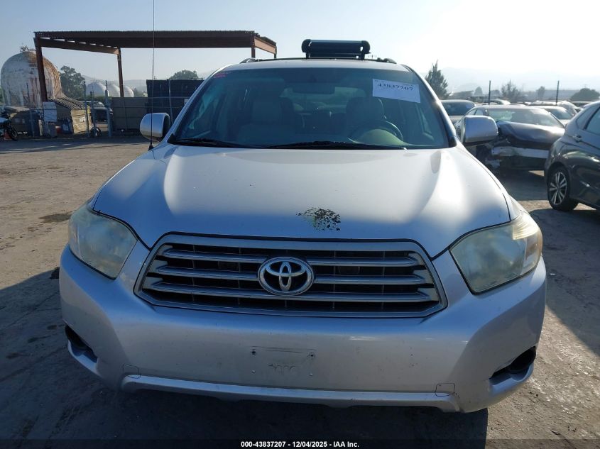 2008 Toyota Highlander VIN: JTEES41A182043921 Lot: 43837207