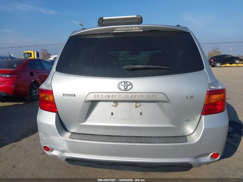 2008 Toyota Highlander VIN: JTEES41A182043921 Lot: 43837207