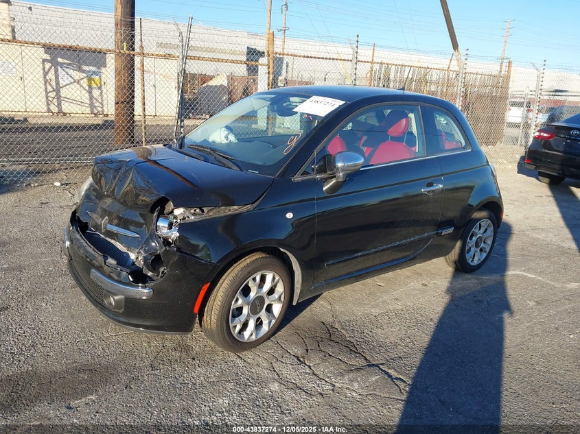Vin: 3c3cffcrxht700538, lot: 44332765, fiat 500 lounge 20172