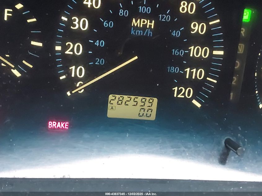 2001 Infiniti Qx4 Luxury VIN: JNRDR07Y61W103330 Lot: 43837345