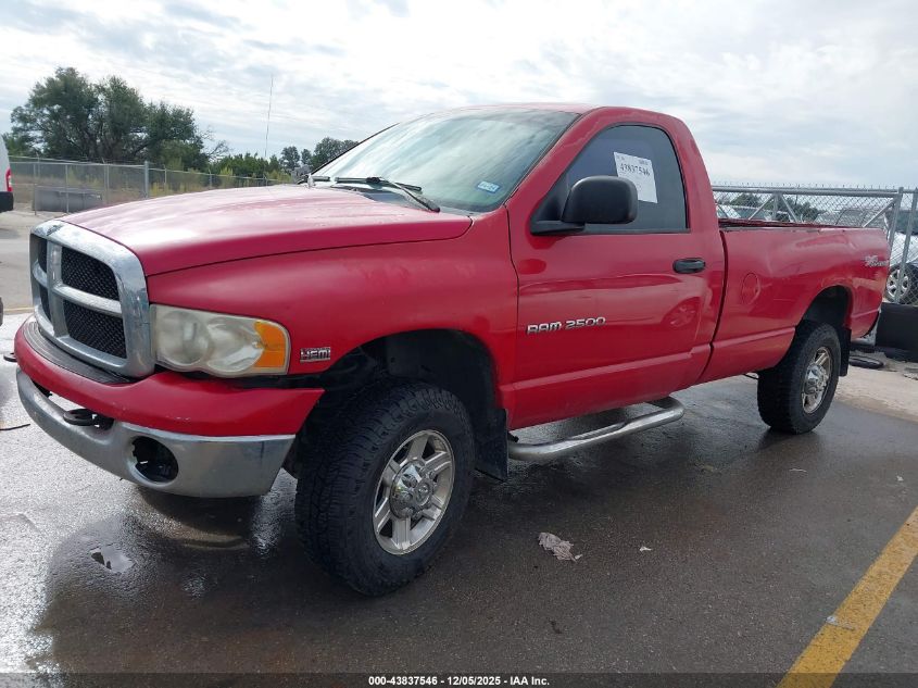 2005 Dodge Ram 2500 Slt/Laramie VIN: 3D7KS26D85G826614 Lot: 43837546