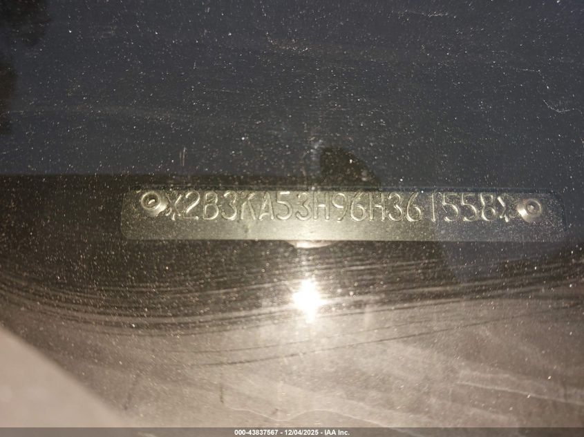 2006 Dodge Charger Rt VIN: 2B3KA53H96H361558 Lot: 43837567