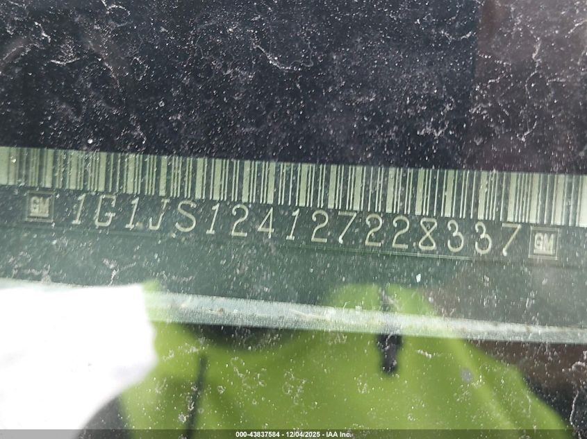 2002 Chevrolet Cavalier Ls VIN: 1G1JS124127228337 Lot: 43837584