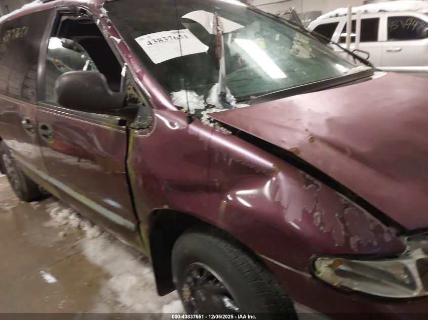 2000 Chrysler Voyager VIN: 2C4GJ2538YR809676 Lot: 43837651