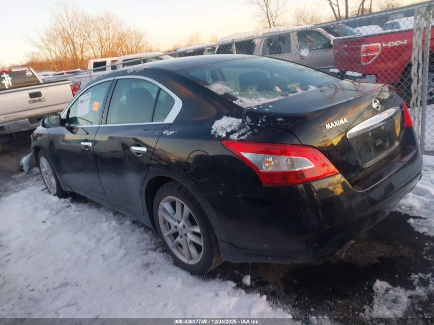 2009 Nissan Maxima 3.5 Sv VIN: 1N4AA51EX9C852544 Lot: 43837749